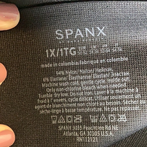 SPANX Look At Me Now Crop Leggings Black 1X Plus Size Everyday Elevated Basic - Picture 12 of 16